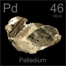 Palladium, #46th element in periodic table www.periodictable.com