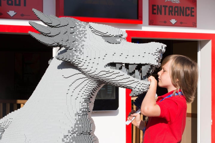 Stanley Bolland undertakes some work experience as a "Lego Model Maker" at the Legoland Windsor Resort in Berkshire. 