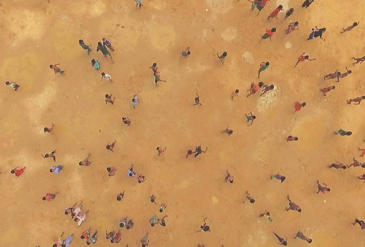 A "Human Flow" still image in the Kutupalong refugee camp in Ukhia, Bangladesh.