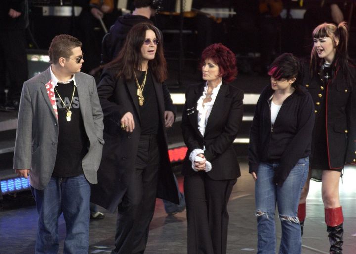 Sharon and Ozzy with their three children, Jack, Kelly and Aimee