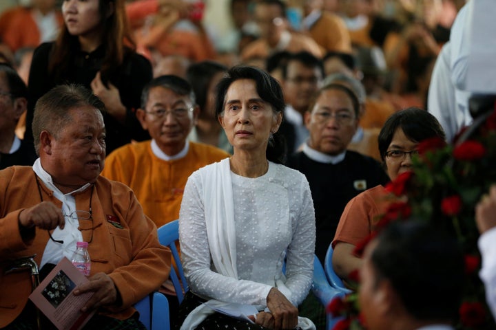 Myanmar State Counselor Aung San Suu Kyi, the country's de facto leader, has been criticized for remaining silent about the v