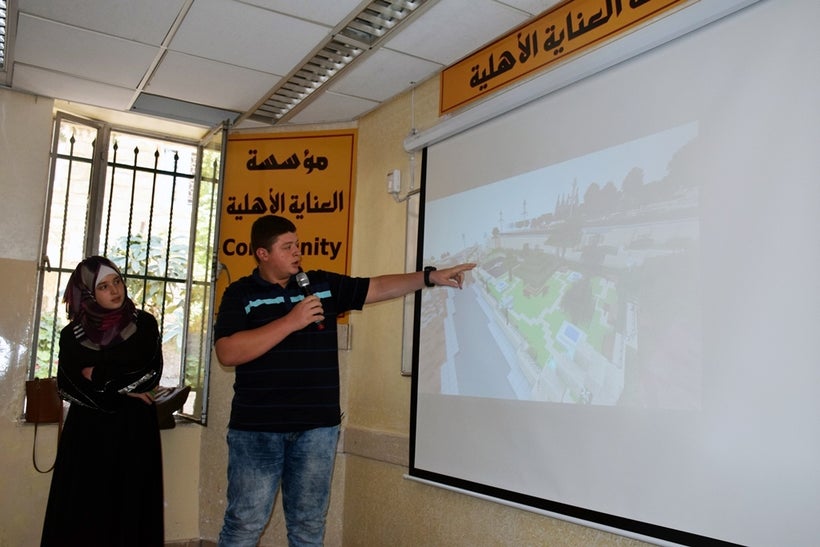 Youth presenting their Block by Block study.