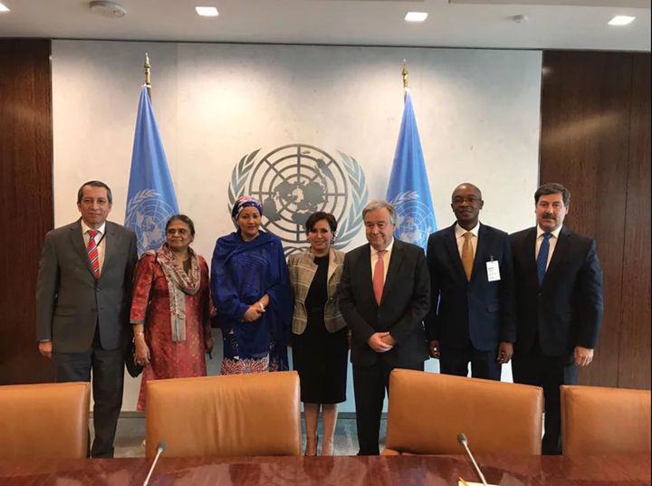Members of the High Level Panel on UN-HABITAT and the New Urban Agenda.