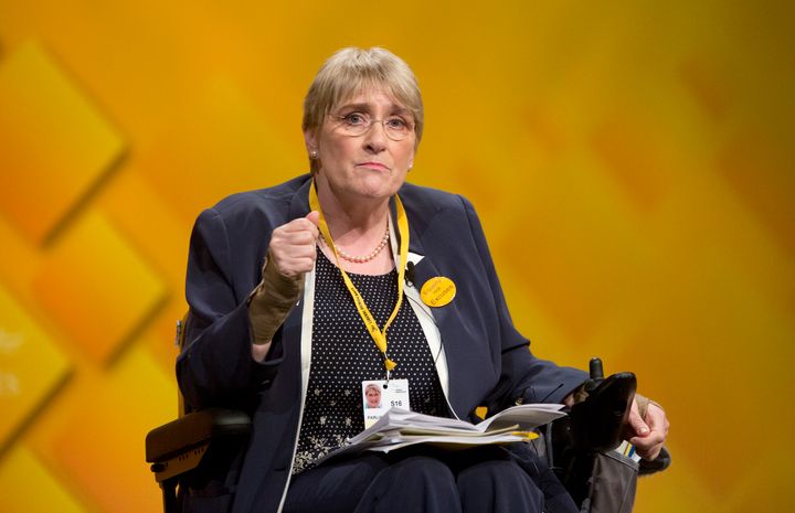Baroness Sal Brinton said the driver would not ask a parent to move even though the bus was 'fairly empty'