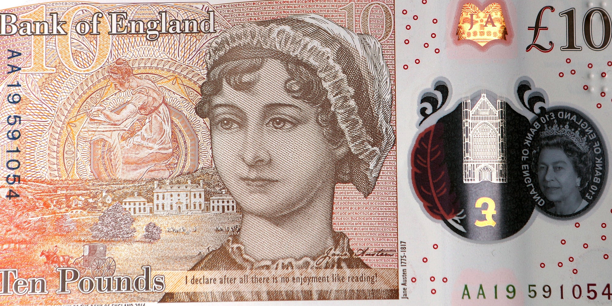 Новые фунты зеленые купюры. 10 Pounds. New Banknote of England Printed with King. Ten pound how much Euro.