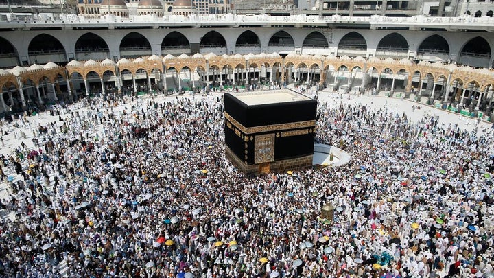 Muslim pilgrims performing Tawaf during Hajj