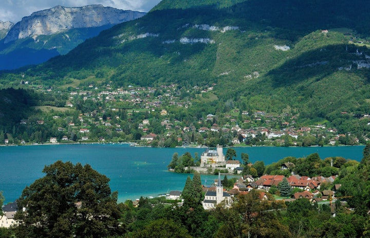 The murders took place in a forest road near Annecy in eastern France