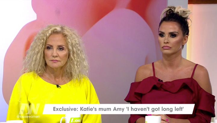 Katie Price and her mum discussed Amy's condition on 'Loose Women'