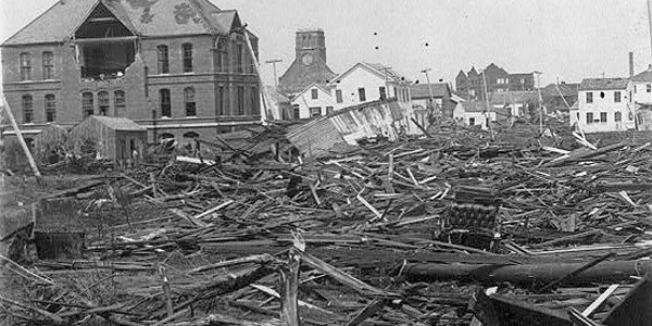 They didn’t name storms back then, but this is the hit Galveston took when a Cat 4 hurricane hit without warning.