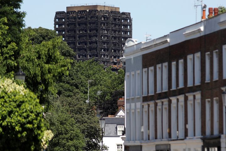 Grenfell Tower, destroyed in a catastrophic fire