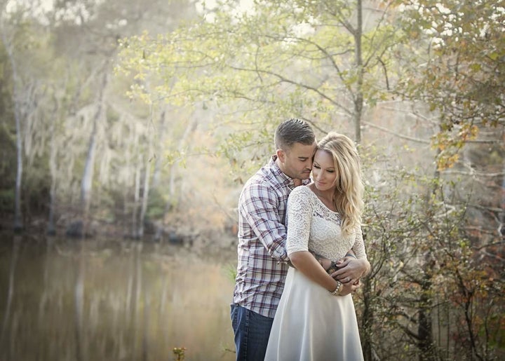 The couple knew each other growing up in Chatham, Ontario, Canada. Parry moved to Texas to become a firefighter, but the pair reconnected when he was in town visiting family last year. 