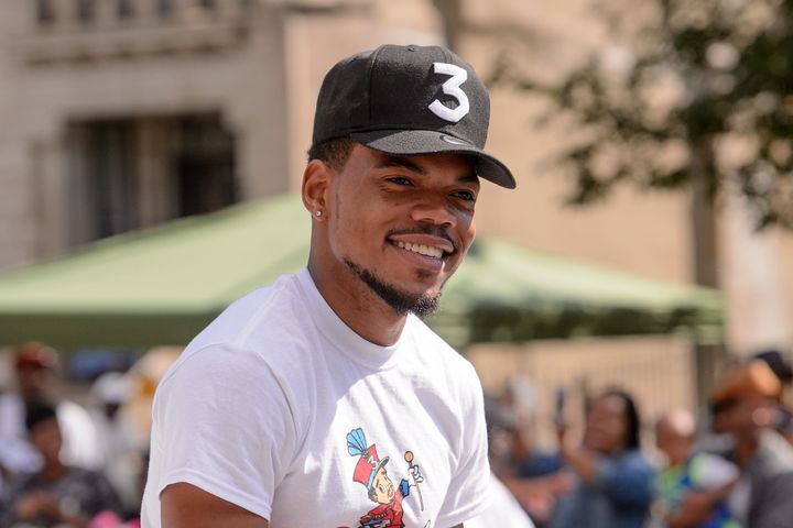 Chance the Rapper attends the 88th Annual Bud Billiken Parade on Aug. 12 in Chicago.