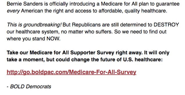 The Congressional Hispanic Caucus' Bold PAC conveys the impression that it is at the front lines of the fight for "Medicare for all," despite the fact that half its members do not support it.