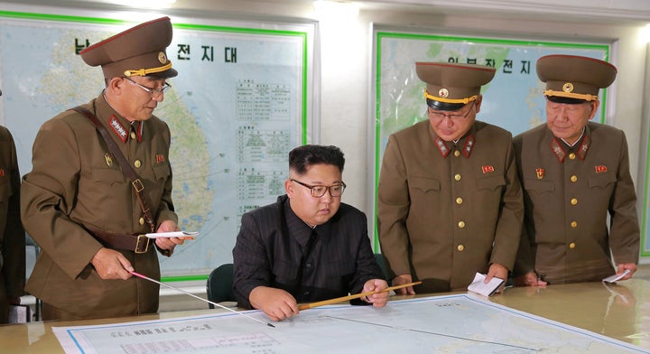 Kim Jong Un visits the Command of the Strategic Force of the Korean People's Army.