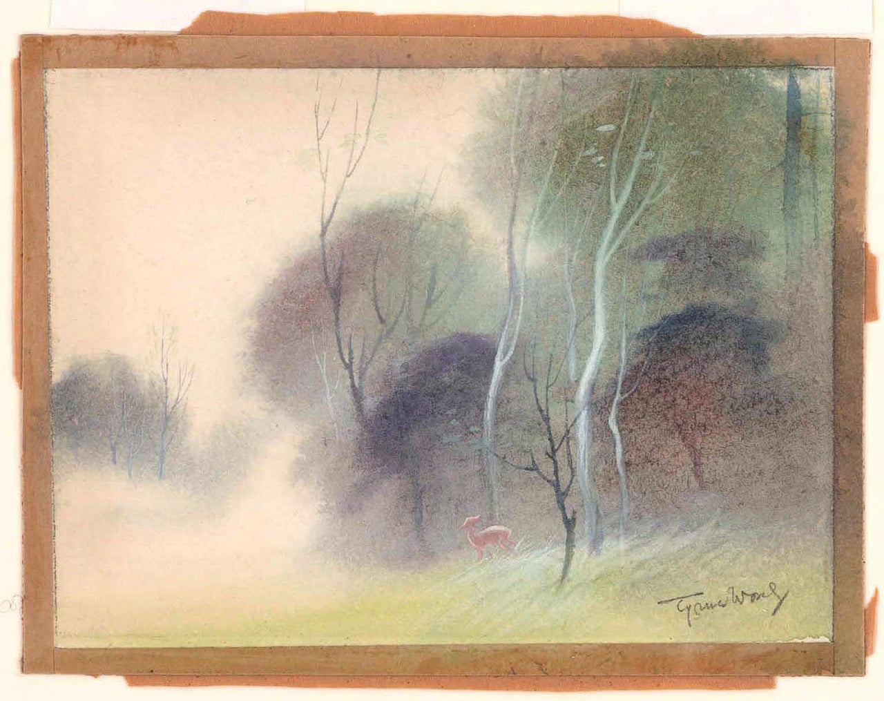 Bambi visual development, 1942, watercolor on paper