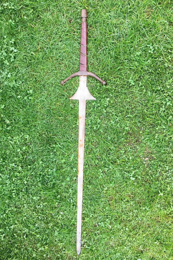 The sword isn’t believed to be very old, however. Matilda’s father suggested that it may be a movie prop.