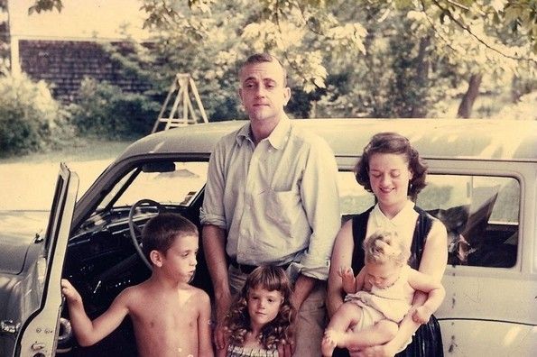 A Vonnegut family portrait c. 1955.