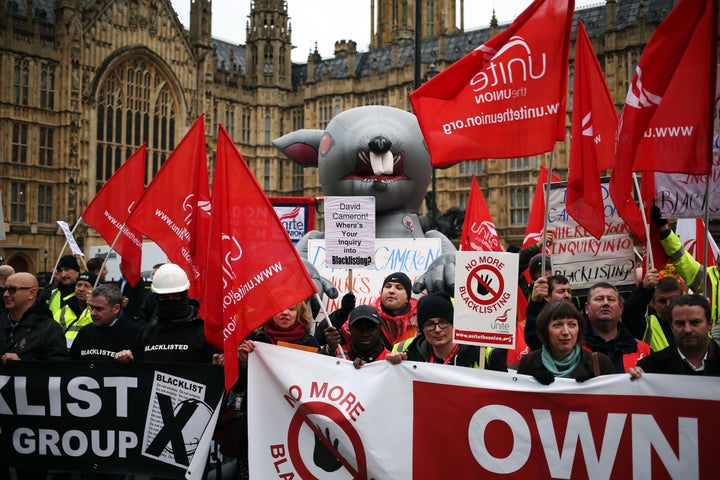 The blacklisting of construction workers was unearthed by whistleblowers.