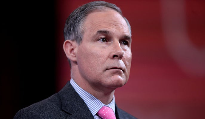 EPA administrator Scott Pruitt.