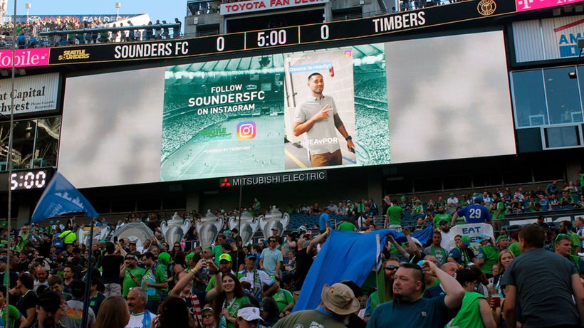 The Seattle Sounders FC become the first MLS team to run Instagram Stories content, powered by Tagboard, on August 20 at Cent
