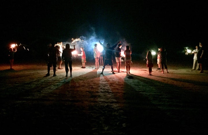 <p>After weeks of hard work, we gathered with friends on a beach near Houston to take a break and give thanks to all those who helped the flooded.</p>