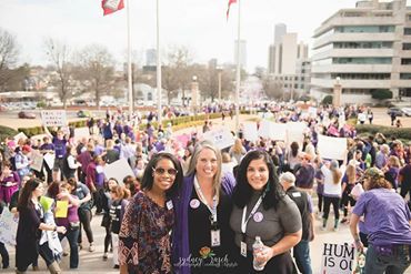 Women’s March for Arkansas, which was organized by Gwendolynn. 