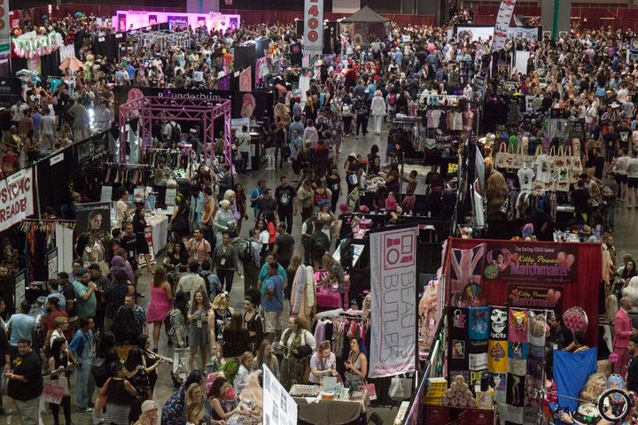 Attendees packed the Los Angeles convention center at the 3rd annual "RuPaul's DragCon" in April 2017.
