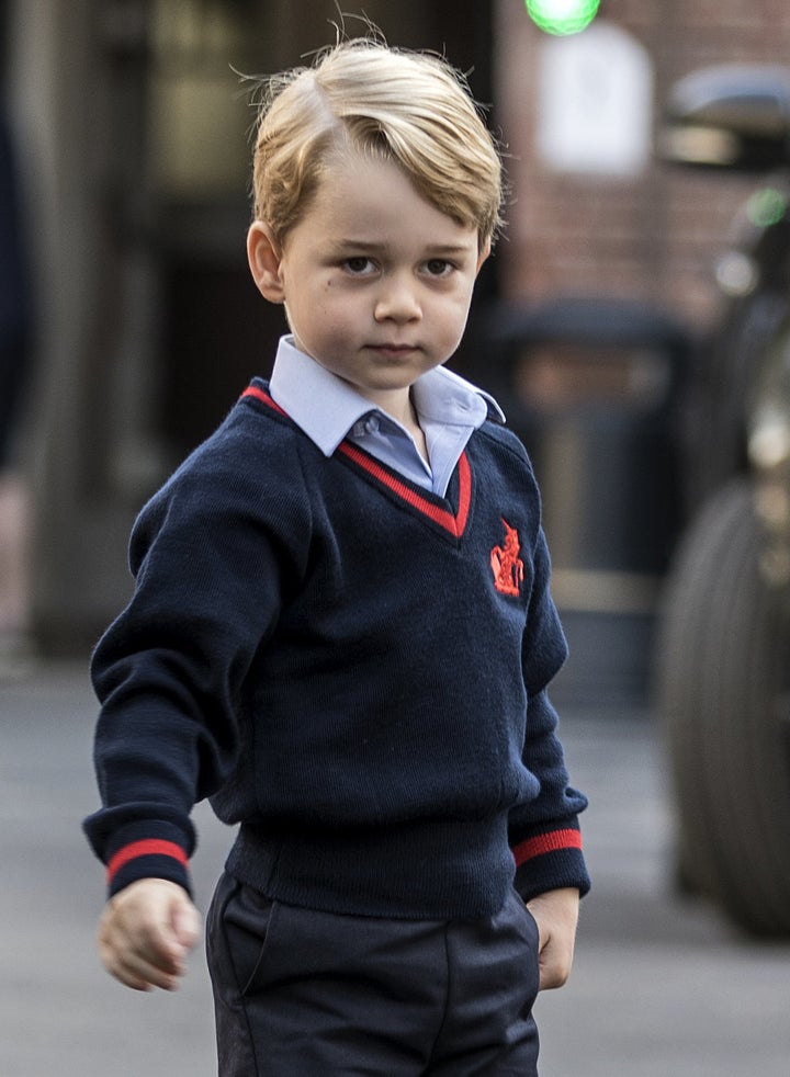 Off to school he goes! 