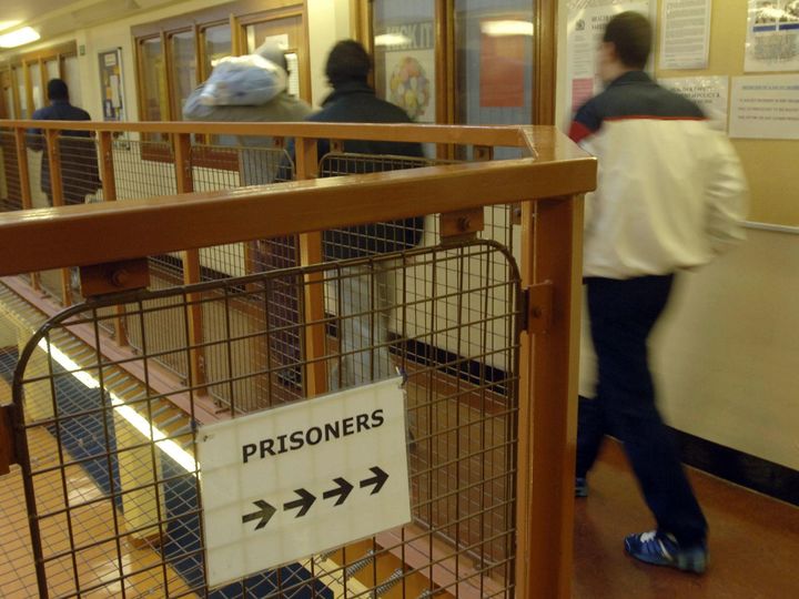 <strong>Belmarsh Prison in March, 2006, when the chief inspector of prisons Anne Owers said it was 'full stretch' to deal with the number of Muslim inmates facing terrorism charges</strong>