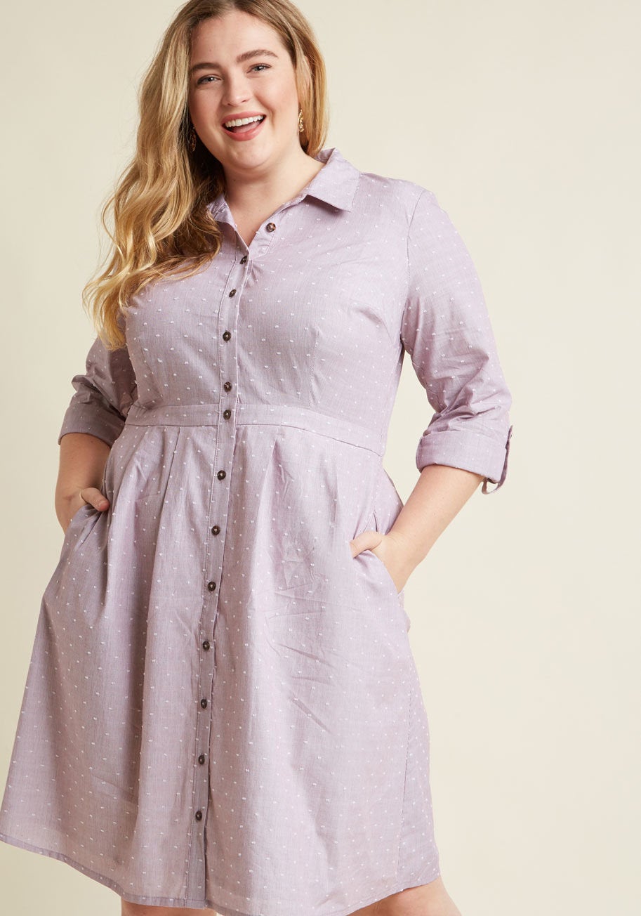 Broadcast Coordinator Long Sleeve Shirt Dress