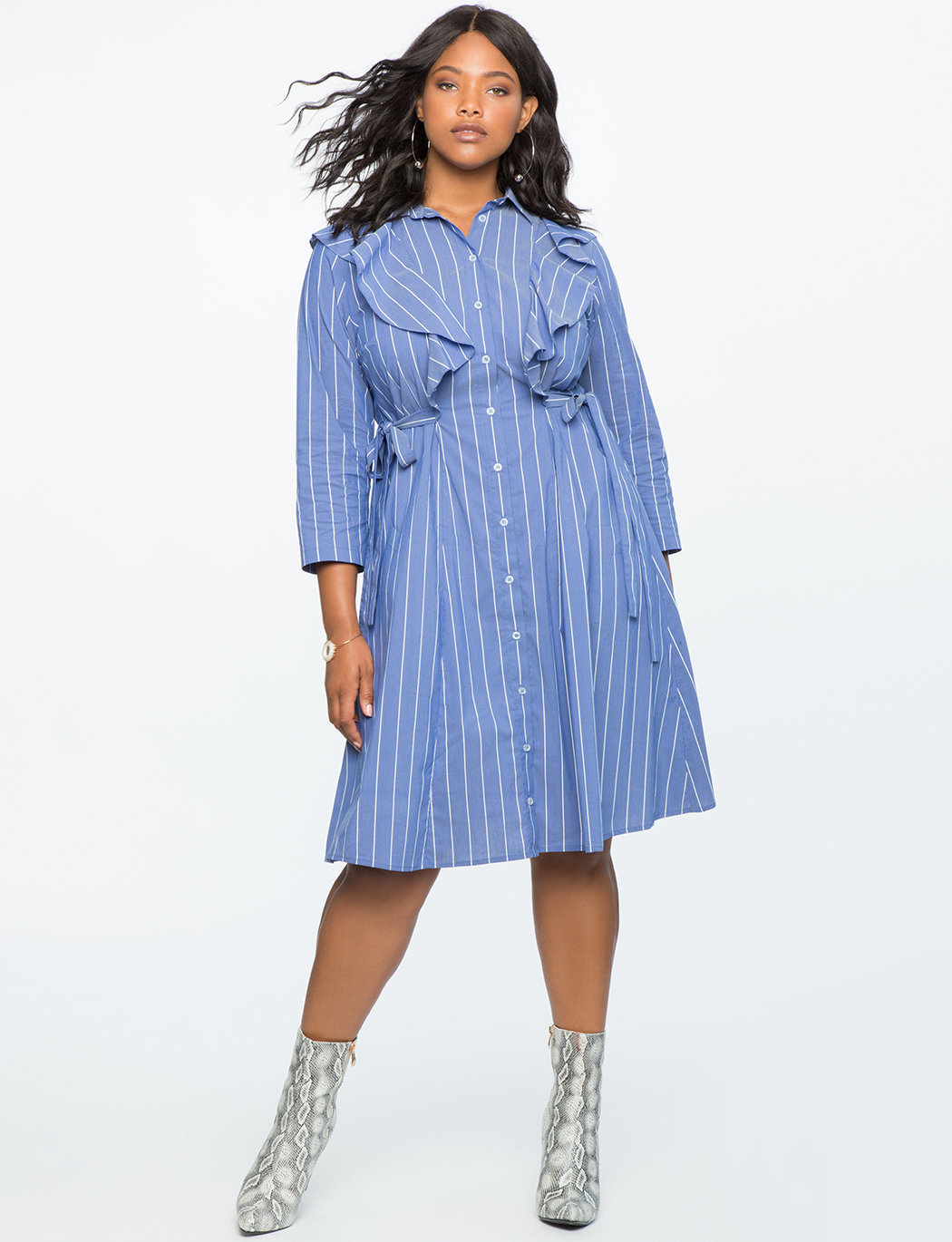 curvy shirt dress