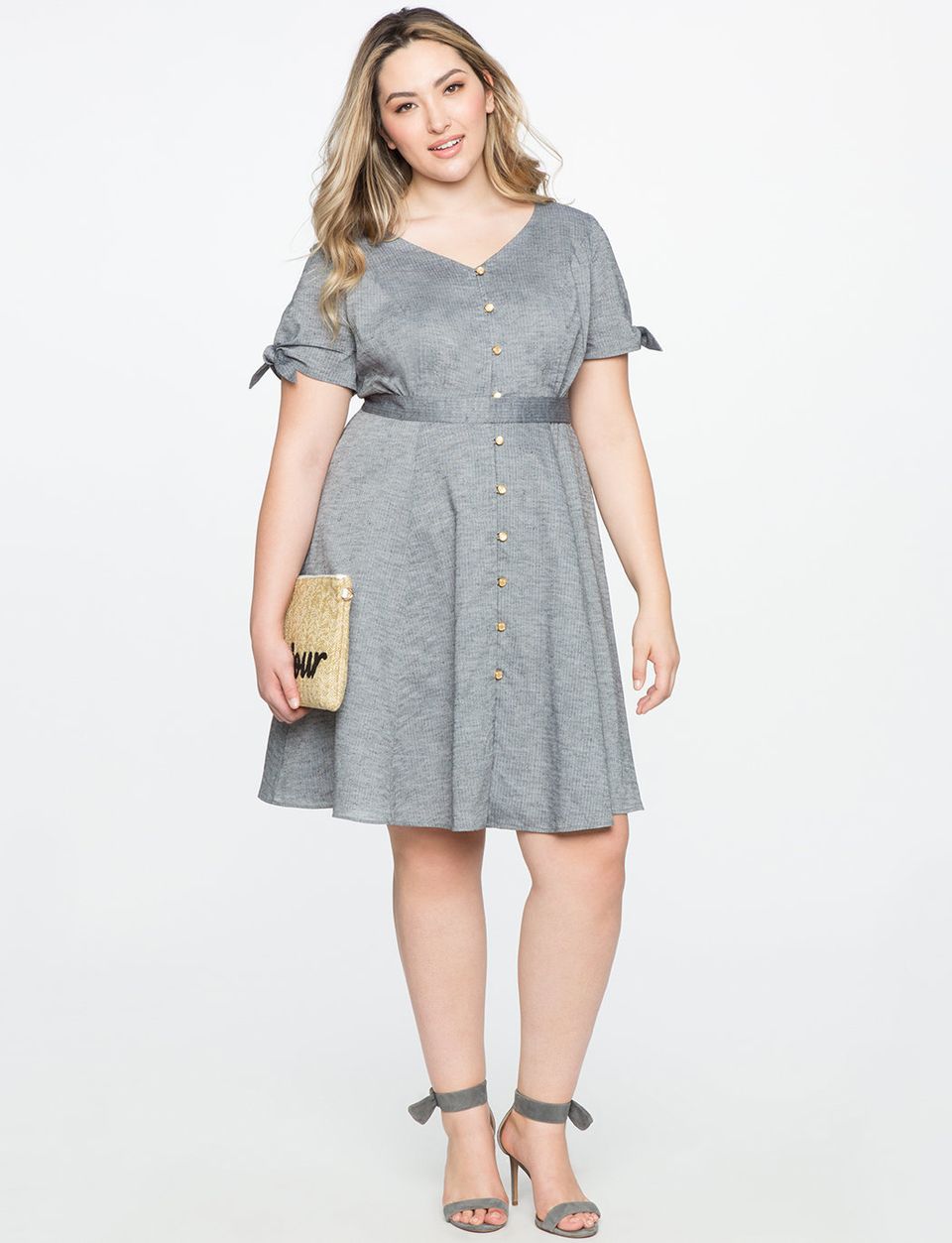 28 Button Down Dresses And Skirts For Curvy Ladies That Won't Gape