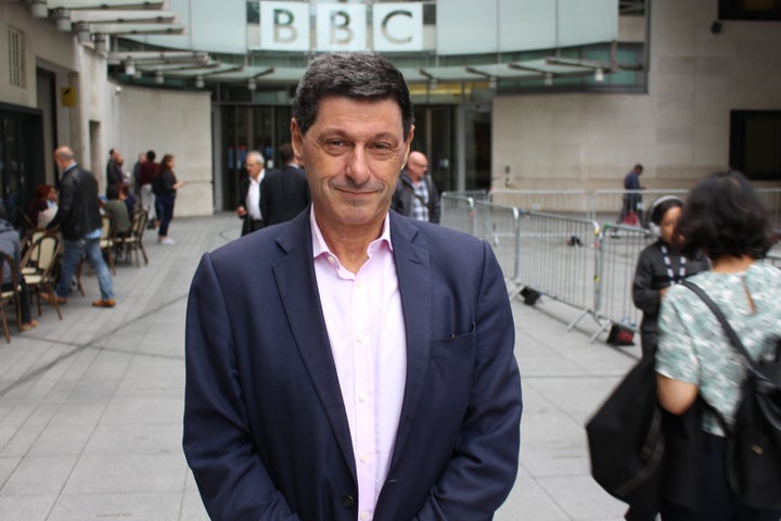 Jon Sopel outside Broadcasting House