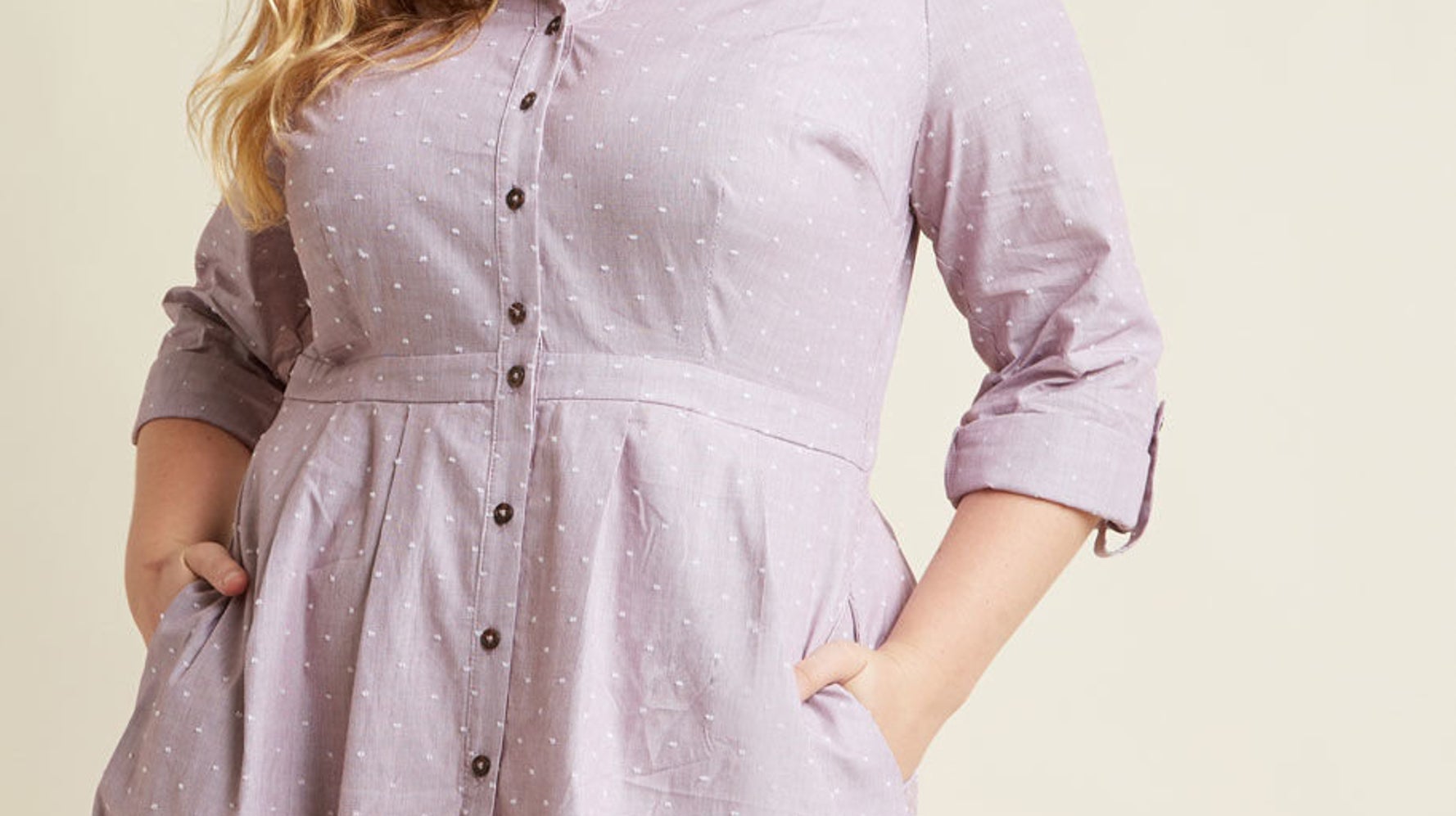 28 Button Down Dresses And Skirts For Plus Size That Won't Gape