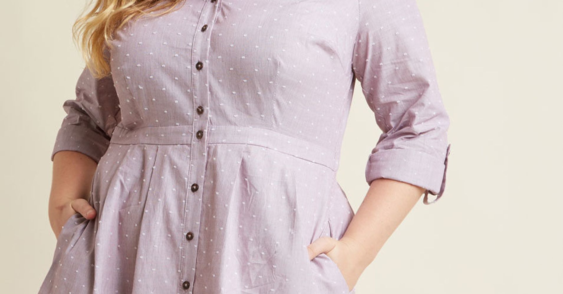 28 Button Down Dresses And Skirts For Plus Size That Wont Gape Huffpost 3830