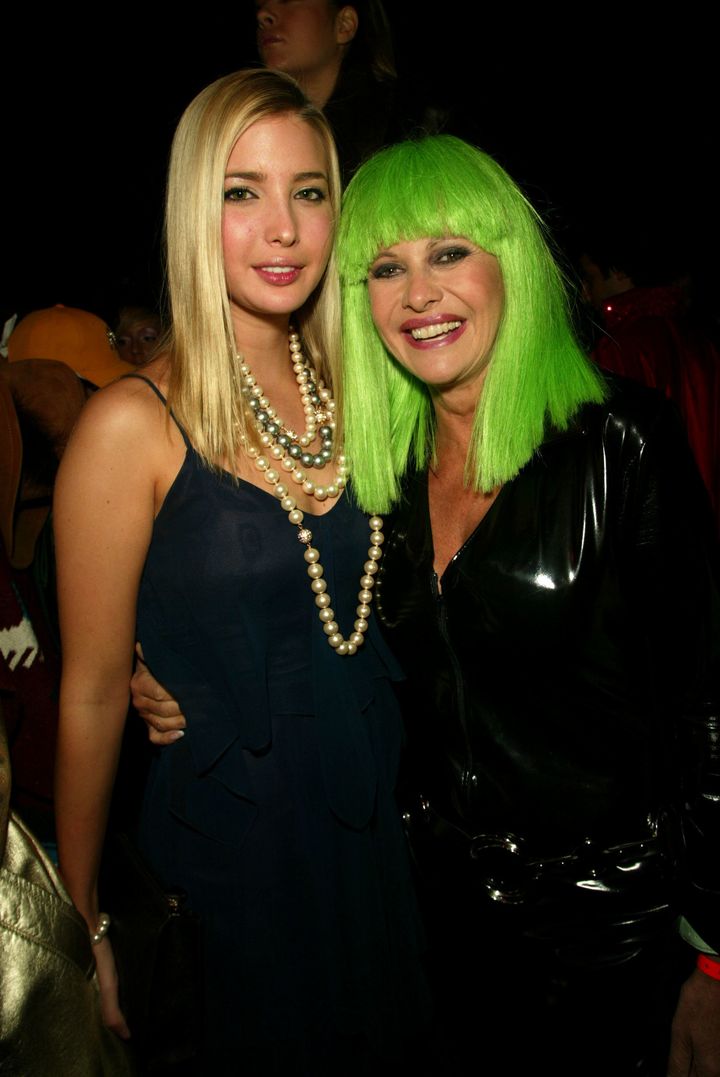 Ivana Trump with her daughter Ivanka, who just turned 21, at Dolce & Gabbana's Halloween Party at Cipriani 42nd Street in New York City on Oct. 31, 2002. 