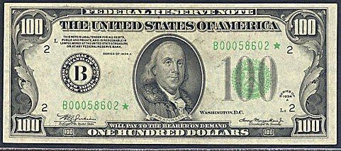 <p>See “Federal Reserve Note” printed above the words, THE UNITED STATES OF AMERICA</p>
