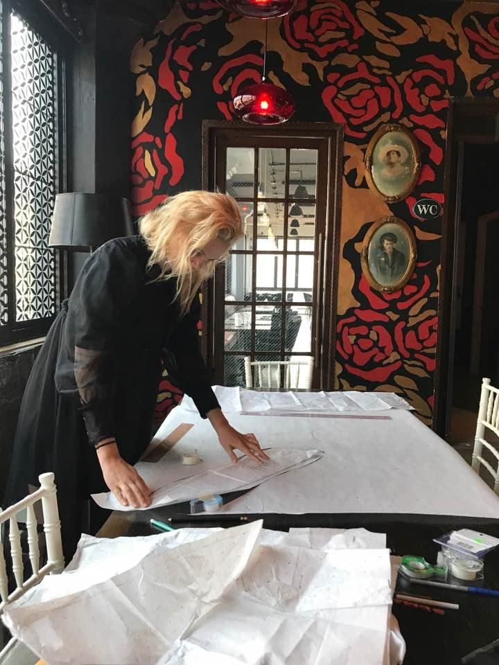 Lindsay Jones in her design studio