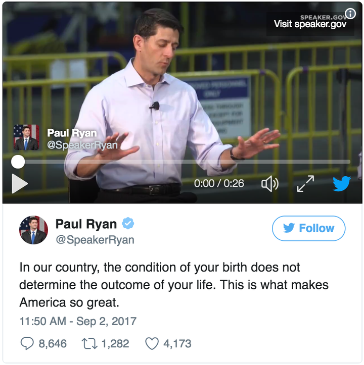 Paul Ryan Tweet