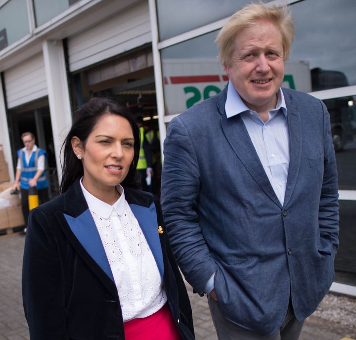 Priti Patel and Boris Johnson have been asked to explain gaps in the UK aid response