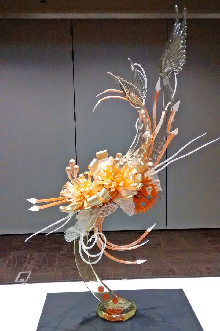 Nicolas Chevrieux, his sugar showpiece contained nearly 1,000 individual elements 