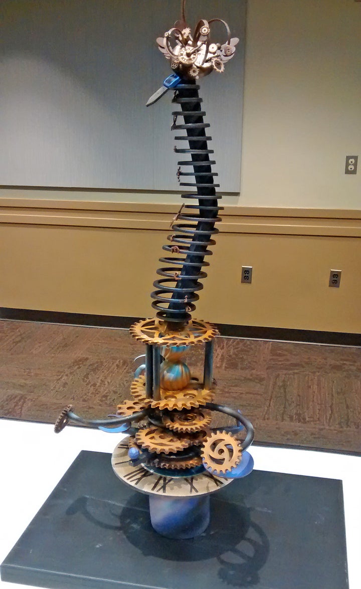 <p>Thierry Aujard’s chocolate showpiece </p>