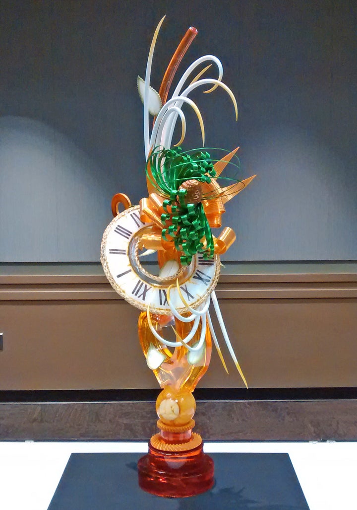 <p>Jordan Snider’s sugar showpiece </p>