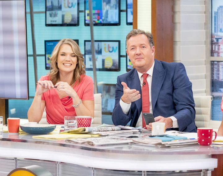 Charlotte Hawkins and Piers Morgan on 'Good Morning Britain'
