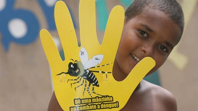 Preventive campaign against dengue fever in Brazil. 