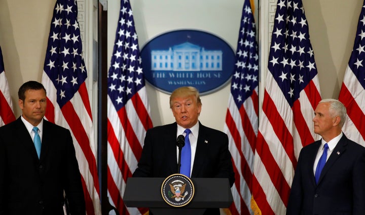 President Donald Trump addressed the first meeting of the Presidential Advisory Commission on Election Integrity in July.