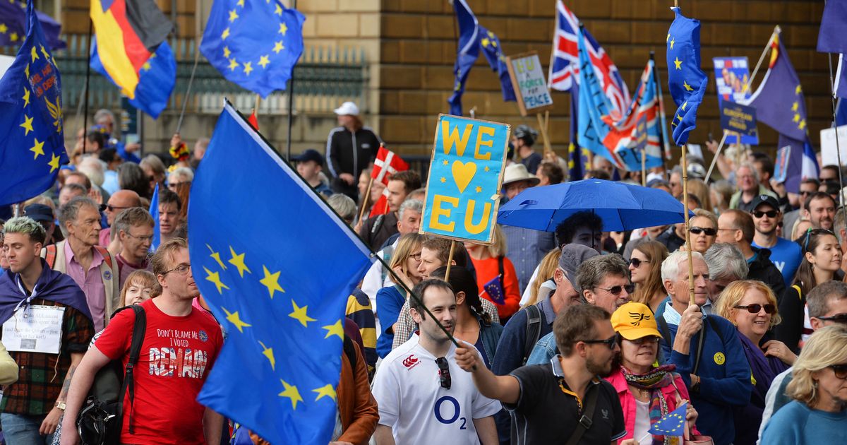 People's March For Europe: Hundreds Attend Anti-Brexit Protest In ...