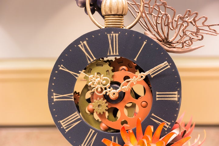 <p>Close up of Olivier Saintemarie’s chocolate showpiece</p>