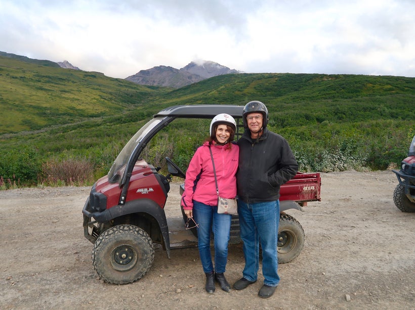 An exhilarating & bumpy ride through narrow rock-laden paths and streams around breathtaking Healy and Denali