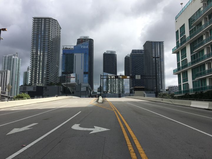Miami has become a ghost town just one day before Hurricane Irma is set to hit.